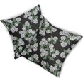 thumbnail image 7 of Black Green White Hydrangea Pillow Covers 18x18 Set of 2 Floral Leaves Print Decorative Throw Pillowcases Outdoor Rustic Flower Farmhouse Spring Cushion Cases Decor for Home Couch Sofa Bed, 7 of 7