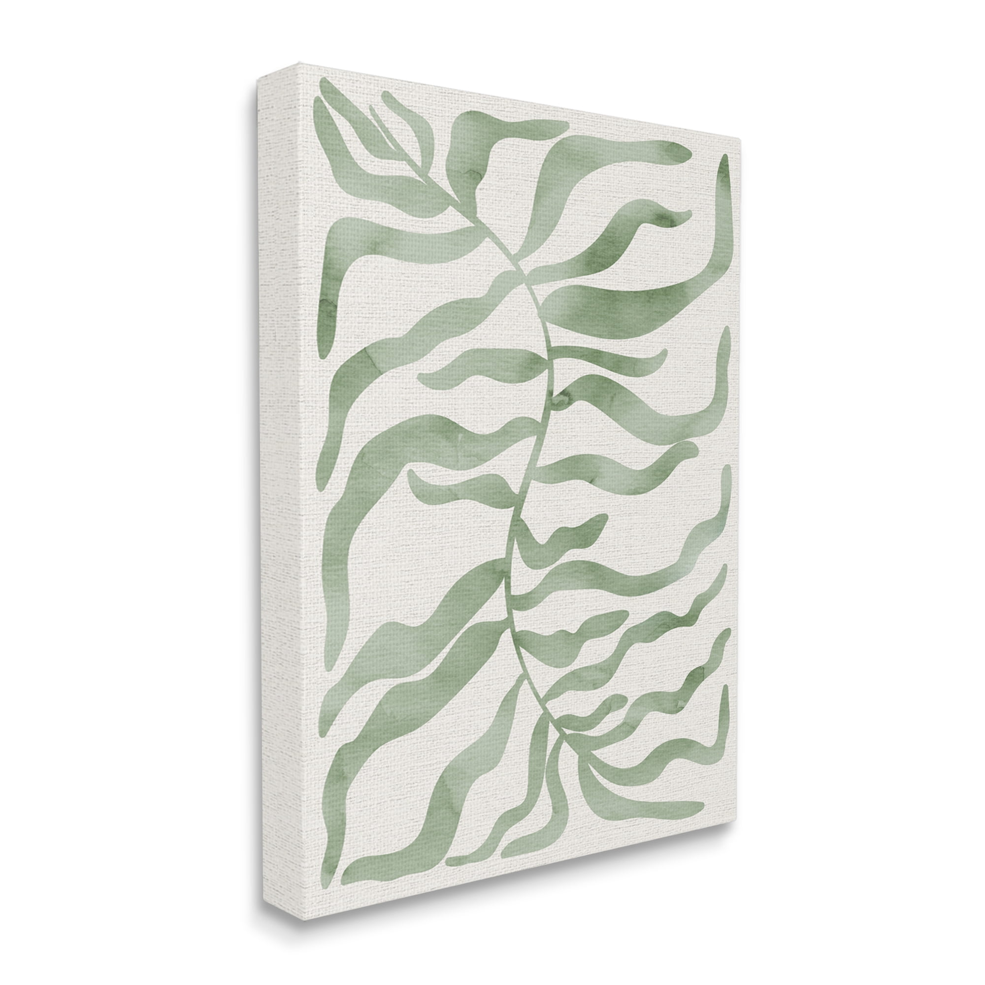 Stupell Industries Boho Plant Leaves Botanical & Floral Painting Gallery Wrapped Canvas Print Wall Art, 16 x 20