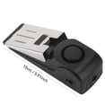 thumbnail image 3 of VMWMSSR Door Stop Alarm With Battery, Portable Door Security Alarm With Loud Siren, Door Jammer Alarm For Home, Travel, Hotel & Apartment Safety(Black-One Size), 3 of 4
