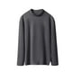 thumbnail image 2 of Ailaofu Turtleneck Long Sleeve Soft Cotton Mock Neck Shirt Solid Color Basic Tee Tops, 2 of 4