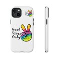 thumbnail image 2 of Good Vibes Only White Tough iPhone 14 Case-iPhone 14-iPhone Case-iPhone, 2 of 3