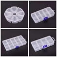 thumbnail image 5 of U8MO 8/10/15/24/36 Removable Compartment Bead Storage Plastic Box Organizer Container-1# Round 8 Grids, 5 of 6
