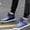 Blue, variant on TIMIFIS Men's Fishing Rain Watertight Anglers Rubber Chevron Pull Tabs Ankle Deck Boots - Summer
