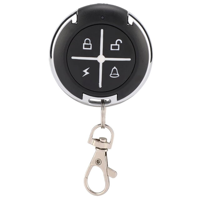 FAGINEY 4 Clé Noir Rond Auto Copie Porte de Garage Télécommande Sans Fil, Garage Télécommande, Ronde Garage Télécommande