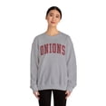 thumbnail image 4 of Onion Sweatshirt Gifts Crew Neck Shirt Long Sleeve Unisex, 4 of 7