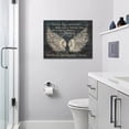 thumbnail image 5 of Rustic Angel Wing Canvas Wall Art Farmhouse Inspirational Quotes Wall Decor Angel Pictures Prints Motivational Framed Modern Artwork for Home Living Room Bedroom Bathroom 16"x12", 5 of 6