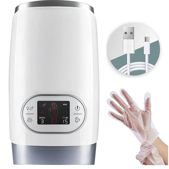 Masajeador Eléctrico Hand Calm Blanco con Calor y Compresión para Alivio del Dolor y Adormecimiento