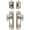 Polished Nickel, variant on Grandeur 828864 Windsor Solid Brass Single Cylinder Keyed Entry Knobset And Deadbolt Combo