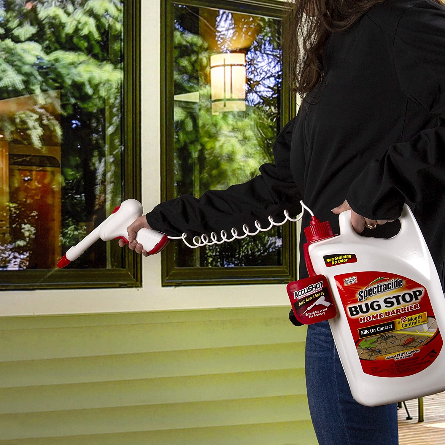 Spectracide HG-96380 Bug Stop Home Barrier AccuShot Sprayer Insect Killer, Each
