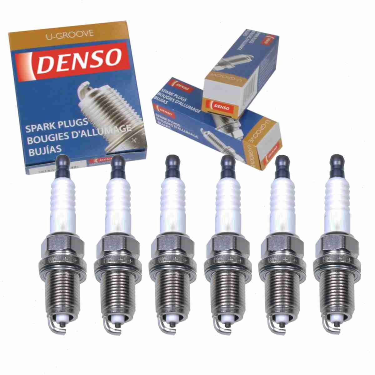 6 pc DENSO Standard UGroove Spark Plugs compatible with Lexus RX300 3.0L V6 19992003 Ignition