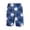Dark Blue, variant on Men's Abstract Face Print Beach Shorts Elastic Waist Artistic Casual Shorts Light Blue 3XL