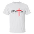 thumbnail image 3 of I Can’t But I Know A Guy T-Shirt – Funny Jesus Christian Shirt – Cross Faith Graphic Tee – Religious Humor Shirt for Men & Women, 3 of 7