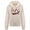 UFC Womens Script Pullover Hoodie Sweatshirt, White, XX-Large