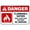 Warning Sign 1, variant on Flammable Vapors Keep Lights And Fire Away No Smoking Sign - 8"x12" Metal Security Sign, Safety Wall Decor for Home Business Yard Garden Office Street Road, Vapor Zone