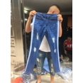 thumbnail image 2 of Men Ripped Jeans Skinny Biker Jeans Destroyed Frayed Slim Pant Denim, 2 of 4