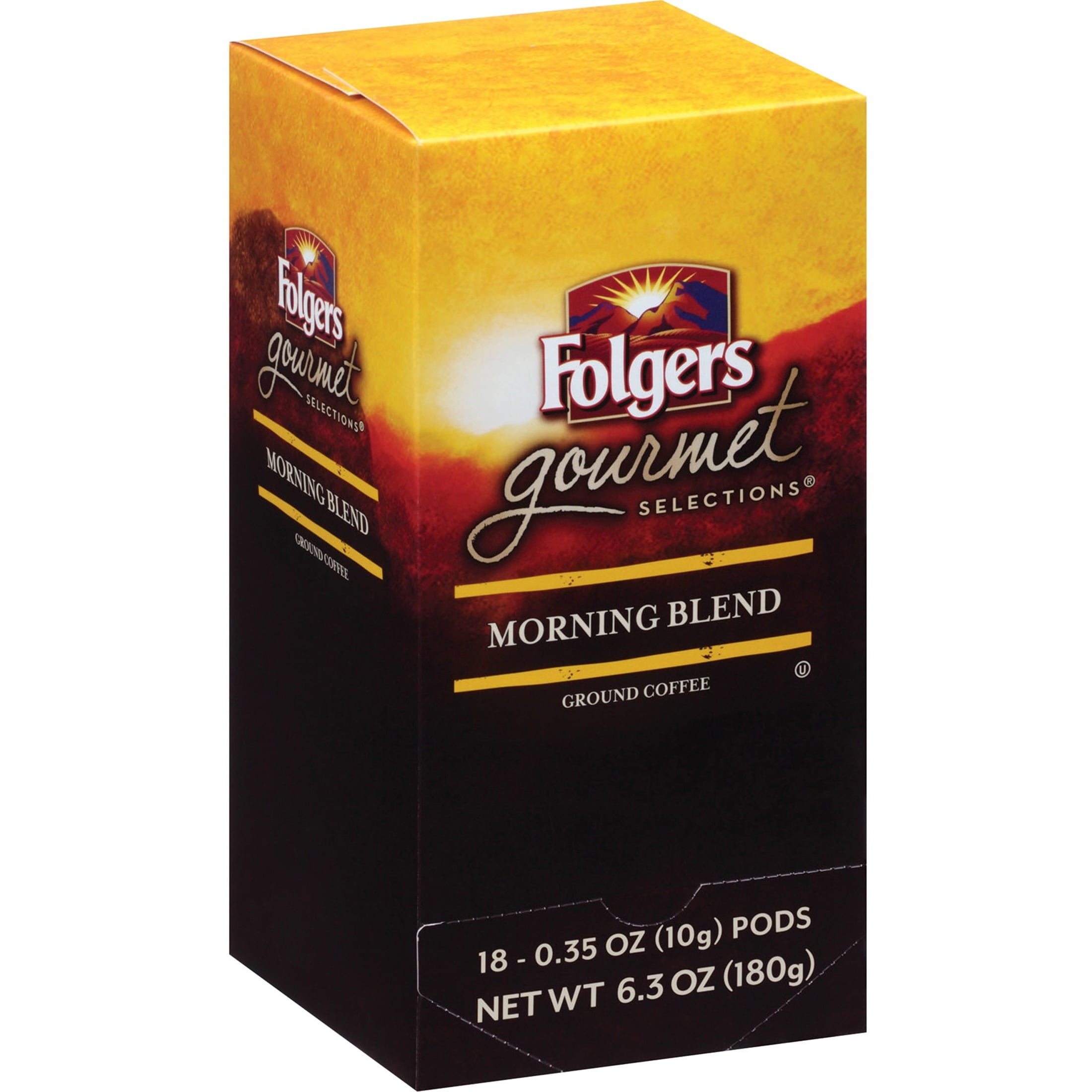 Folgers®, FOL63104, Gourmet Selections Med Roast Coffee Pods, 18 / Box