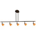 thumbnail image 1 of Cal Lighting SL-954-5-DB-CBK Track Lighting- Cone Black & Dark Bronze, 1 of 1