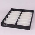 thumbnail image 2 of 12-grid Compartment Glasses Storage Box Divider Organizer Large Leather Large Capacity Capacity Jewelry Display Show Stand Case Home Living Room, 2 of 9