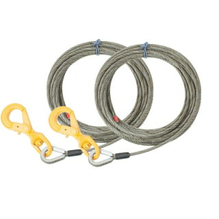 BA Products Secure Tow FCC-3775-SLH, Winch Cable, 3/8 x 75' Fiber Core  with Self Locking Swivel Hook for Wrecker, Rollback, Tow Truck, Crane &  More!