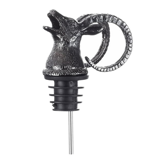 Vertedor de vino de acero inoxidable, vertedor de aireador de vino con tapón de vino, para fiesta en restaurante Oveja Sunnimix Pico vertedor de vino