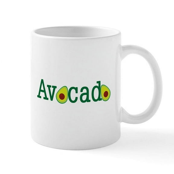 CafePress - Avocado Mugs - 11 oz Ceramic Mug - Novelty Coffee Tea Cup
