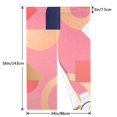 thumbnail image 3 of XMXT Japanese Noren Doorway Room Divider Curtain,Art Geometric Pink Print Restaurant Closet Door Entrance Kitchen Curtains, 34 x 56 inches, 3 of 7