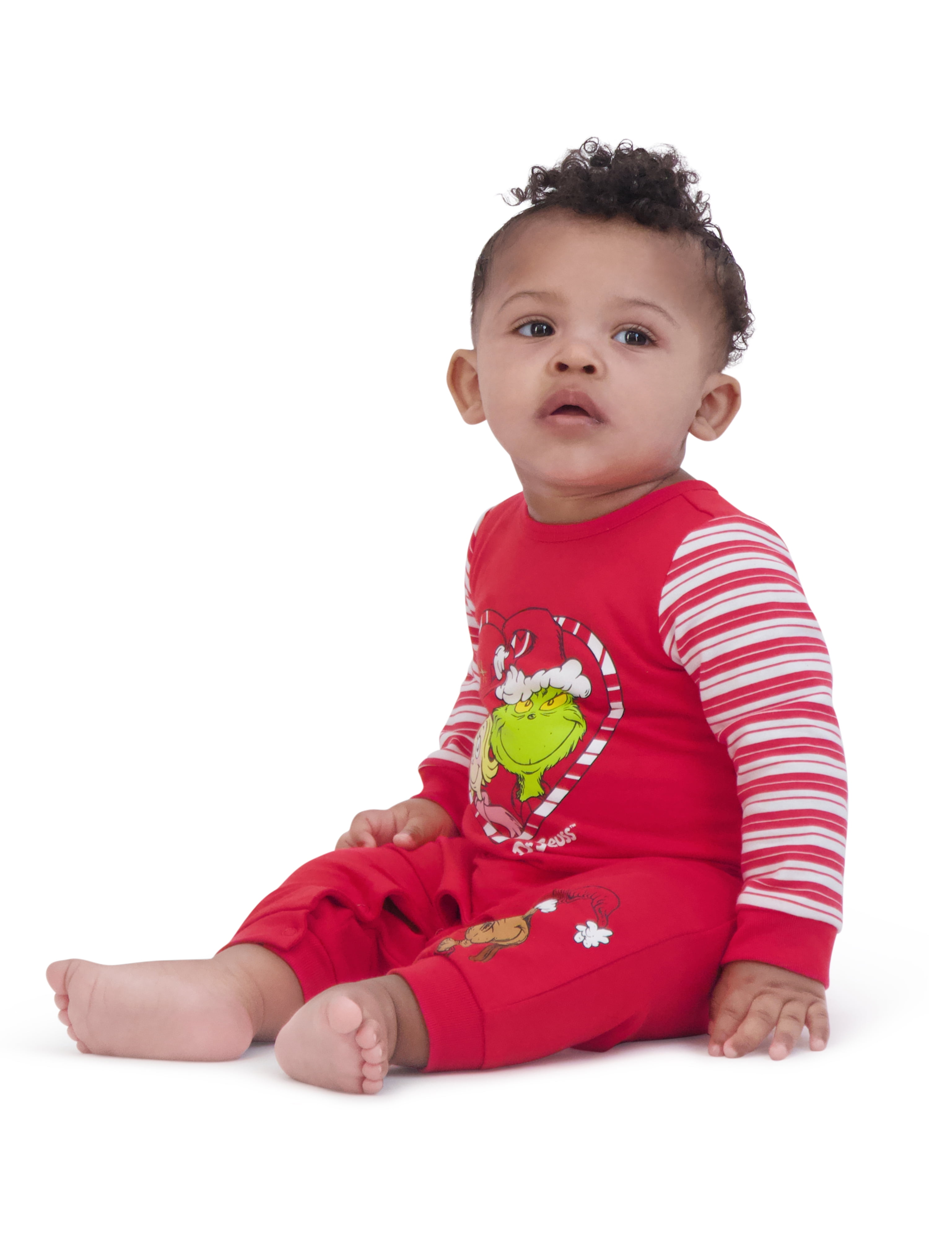 Dr.Seuss Baby Boy Grinch Printed Coverall, Sizes 0-24 Months