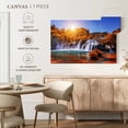 thumbnail image 5 of Elephant Stock Krka National Park Waterfall Wall Art - Horizontal Canvas Wall Art - Living Room Wall Decor - Nature Canvas - Gray And Orange Decor - 51" x 34", 5 of 8