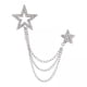 thumbnail image 1 of Broche De 3 Estrellas Para Boda, Broche Para Colgar, Cadena, Joyería, Broche Para Traje Con Cadena, 1 of 8