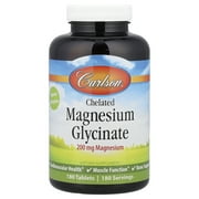 Carlson Chelated Magnesium 200mg, 180 Tablets