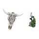 thumbnail image 5 of Escultura Tribal De Cabeza De Toro Para Colgar En La Pared Y Estatua De Pavo Real, Colección De Esculturas De Animales, Elegante Adorno De Mesa Para Dormitorio, Oficina Y Sala De Estar., 5 of 8