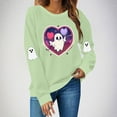 thumbnail image 6 of Womens Halloween Sweatshirts Crewneck Printed Shirts Fall Winter Long Sleeve Sweaters Casual Blouses Loose Fitting Sweatshirt Pullover Top Halloween Costumes, 6 of 8