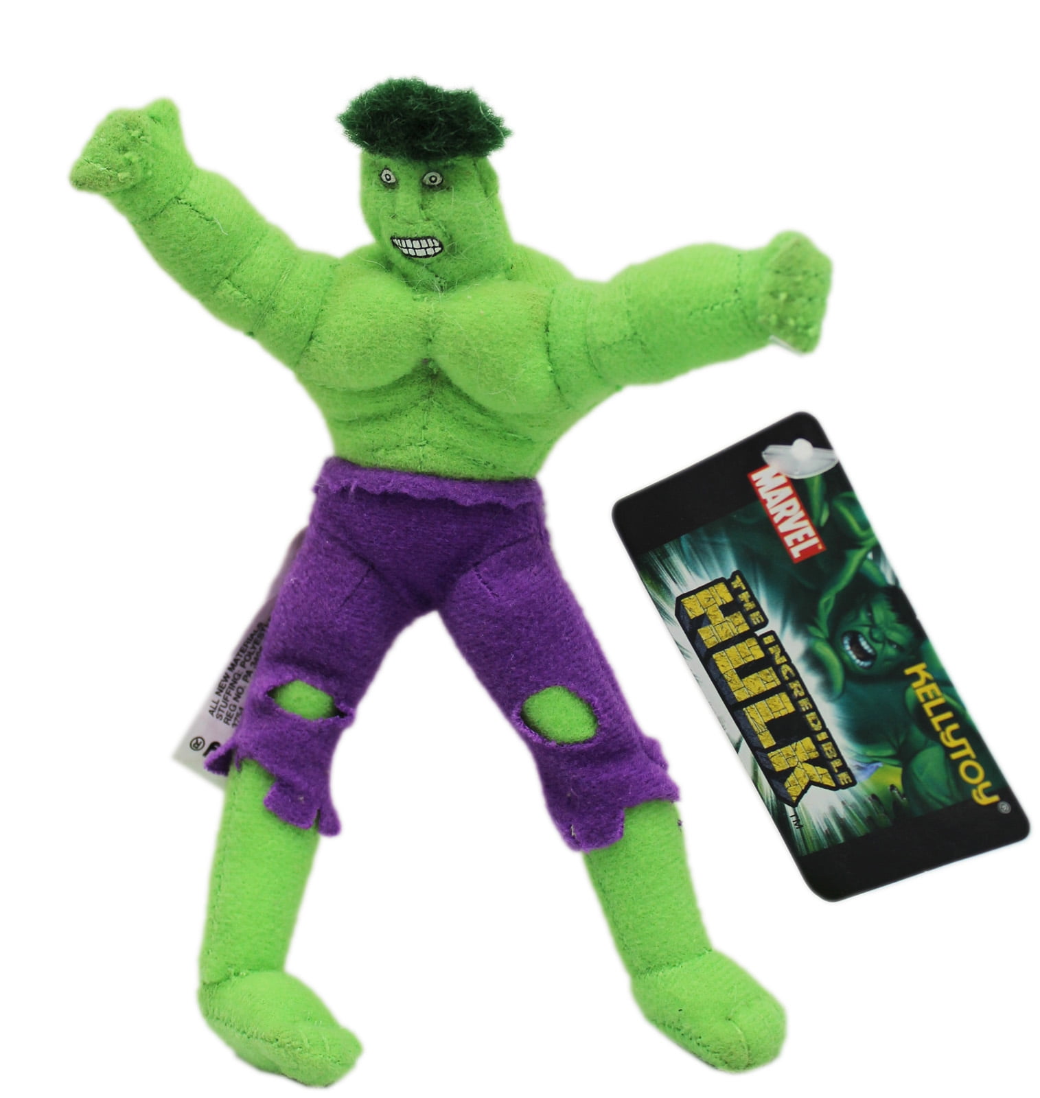 Ty Beanie Baby 6" Marvel Hulk Plush Stuffed Animal Toy Green E118 for sale online 