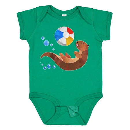 

Inktastic Cute Otter and Beachball Boys or Girls Baby Bodysuit