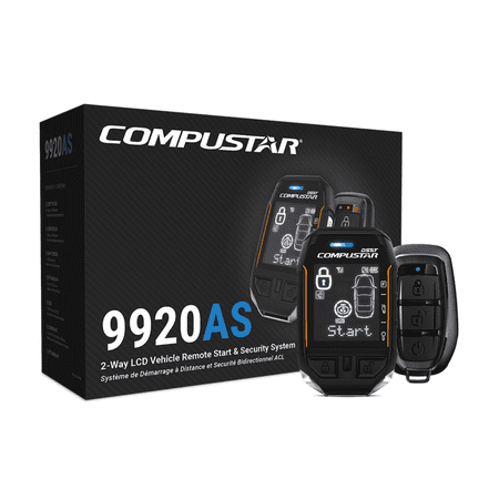 Compustar CS9920-AS All-In-One 2-Way LCD SS Car Alarm & Remote Start Kit