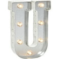 thumbnail image 1 of Silver Metal Marquee Letter 9.875"-U, 1 of 2