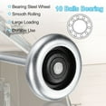 thumbnail image 3 of 2 Rouleaux de Porte de Garage en Acier Zincé 2.76 Pouces, Tige Longue 4.72 Pouces, Argent, 3 of 7
