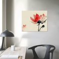 thumbnail image 4 of WERPE  Lotus Flower Canvas Wall Art Zen Picture Prints Chinese Ink Style Painting Decor Bedroom Living Room Office Bathroom (Small), 4 of 6