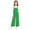 Green, variant on Coerni Kids Girls Bib Overalls Casual Adjustable Strap Wide Leg Jumpsuit Loose Fit Long Romper Pockets Baggy Overalls Summer Outfit
