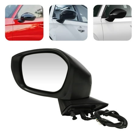 For Honda Civic 2022-2023 Left Driver Side Rear View Mirror Black Left Mirror 7 Pins With Blind Spot