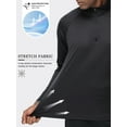 thumbnail image 4 of Xidunhg Men's Quarter Zip Pullover Long Sleeve, Moisture Wicking Quick Dry Athletic Shirt for Running Golf Gym Workout Casual, 4 of 12