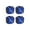 Blue, variant on UDIYO 4Pcs Dice Shape Car Motorcycle Wheel Tyre Air Valve Stem Anti-dust Cover Caps