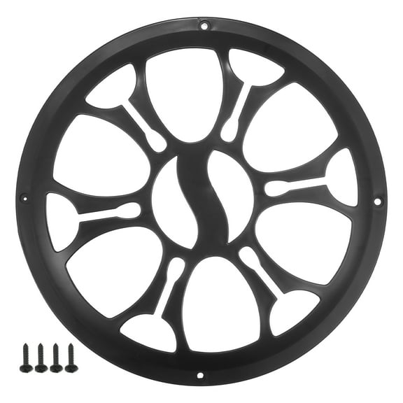 Unique Bargains 10" Car Speaker Grills Cover Round 10 Inch Audio Subwoofer Protective with Mounting Screws ABS Black