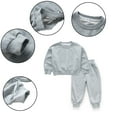 thumbnail image 7 of KYAIGUO Toddler Kids Round Neck Sweatshirt + Sweatpants Boys Girls Casual Long-Sleeve Top Pants 2PCS Outfit for Infant 12 Months to 5 Years, 7 of 7