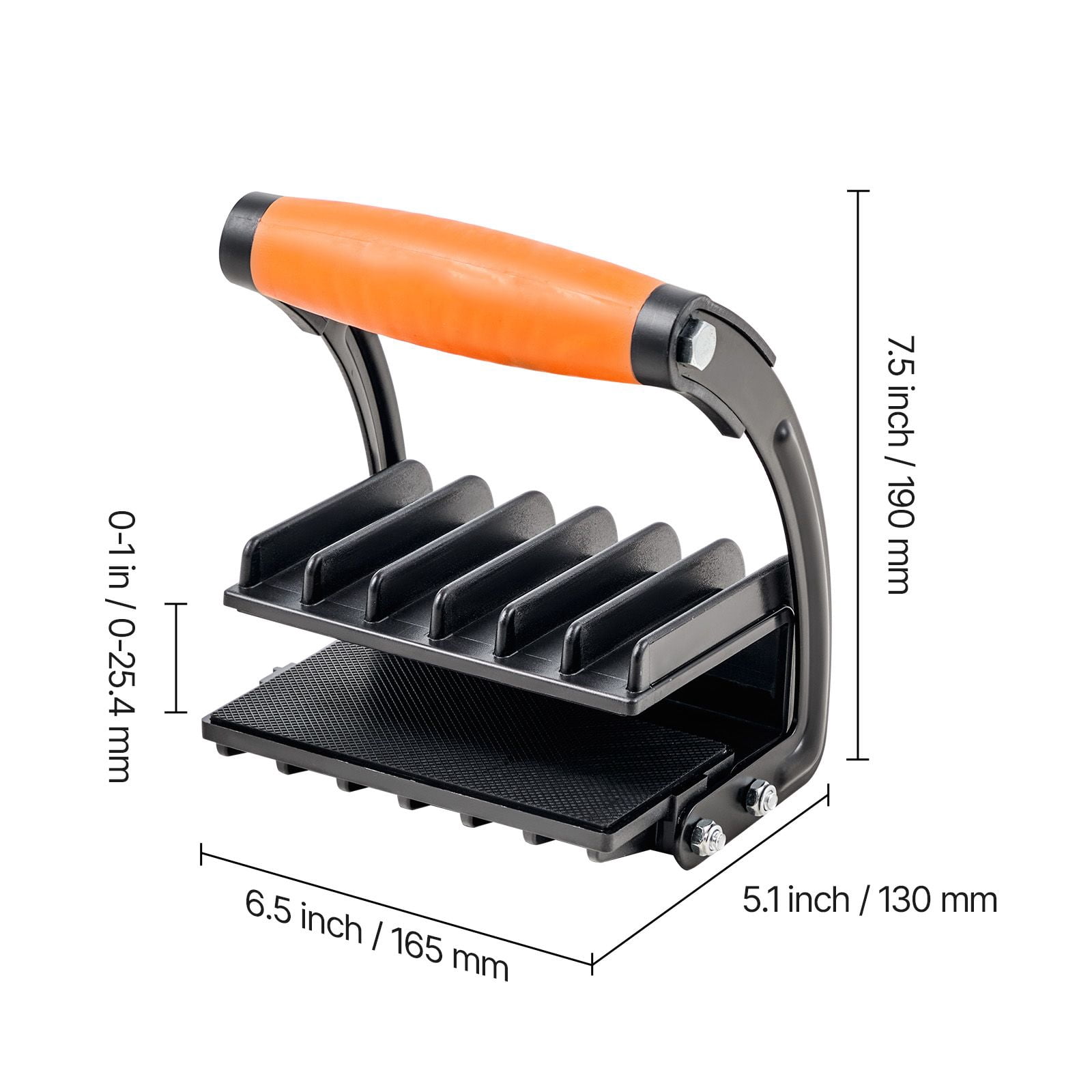 Panel Carrier 2-Pack, 200 lbs Capacity with 0-1 Inch Thickness Range, NBR Rubber Pads, Q235A Steel Arms, TPR Rubber Handles for Drywall Plywood Transport