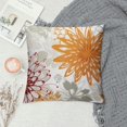 thumbnail image 2 of COMIO  Geometry Flower Throw Pillow Cover Square Couch Pillowcase Orange Grey Chrysanthemum Cushion Cover for Living Room Bedroom Sofa Car, 2 of 5