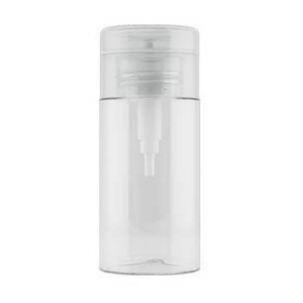 Herramientas y mejoras para el hogar Botella rellenable con bomba, dispensador de cosméticos transparente con tapa abatible para quitaesmalte, tónico facial, viaje, 120/150/200/300 ml.