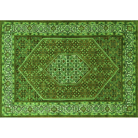 Ahgly Company Indoor Rectangle Persian Green Traditional Area Rugs, 2' x 3'