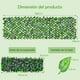 thumbnail image 3 of Panel Artificial Expandible Costway Decorativo de seto Falso con flores Violetas para Balcón Jardín Patio 125,5 x 33,5 cm Verde, 3 of 9