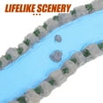 thumbnail image 3 of OUNONA Sand Table Water Feature Zen Garden Water Stream Miniature Creek Fairy Garden River Decor Miniature Fairy Garden Accessories Dollhouse Garden Decor, 3 of 8